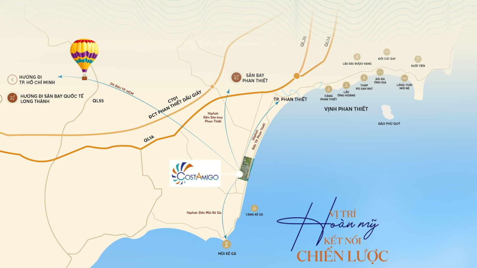 vị trí dự án costamigo phan thiết